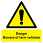 WM12045: Danger Beware of farm vehicles