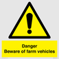 WM12045: Danger Beware of farm vehicles