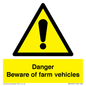 WM12045: Danger Beware of farm vehicles