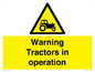 WM13187: Warning Tractors in operation