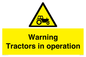WM13187: Warning Tractors in operation