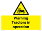 WM13187: Warning Tractors in operation