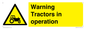 WM13187: Warning Tractors in operation