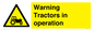 WM13187: Warning Tractors in operation
