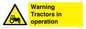 WM13187: Warning Tractors in operation