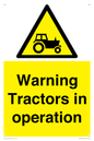 WM13187: Warning Tractors in operation