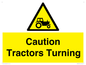 WM13189: Caution Tractors Turning