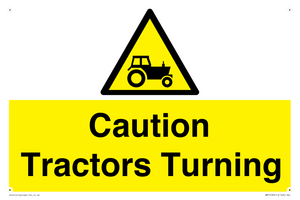 WM13189: Caution Tractors Turning