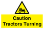 WM13189: Caution Tractors Turning