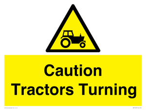 WM13189: Caution Tractors Turning