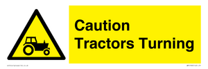 WM13189: Caution Tractors Turning