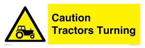 WM13189: Caution Tractors Turning