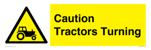 WM13189: Caution Tractors Turning