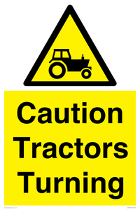 WM13189: Caution Tractors Turning