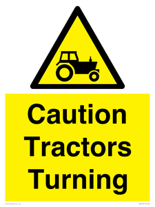 WM13189: Caution Tractors Turning