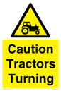 WM13189: Caution Tractors Turning