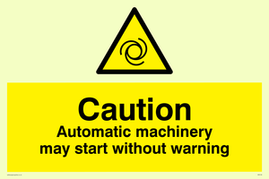 WM148: Automatic machinery may start