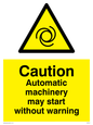 WM148: Automatic machinery may start