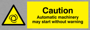 WM148: Automatic machinery may start