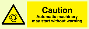 WM148: Automatic machinery may start