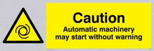 WM148: Automatic machinery may start