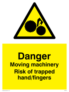 WM149: Machinery risk trapped finger
