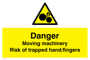 WM149: Machinery risk trapped finger