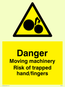 WM149: Machinery risk trapped finger