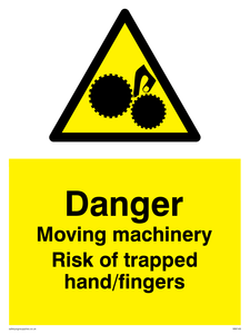 WM149: Machinery risk trapped finger