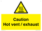 WM16559: Caution Hot vent / exhaust