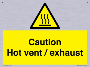 WM16559: Caution Hot vent / exhaust