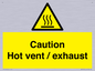 WM16559: Caution Hot vent / exhaust