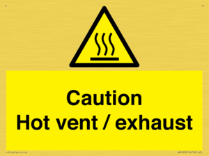 WM16559: Caution Hot vent / exhaust