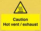 WM16559: Caution Hot vent / exhaust