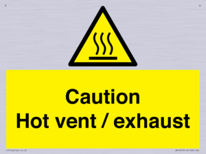 WM16559: Caution Hot vent / exhaust