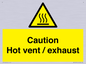 WM16559: Caution Hot vent / exhaust