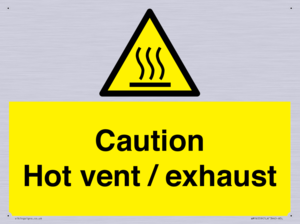 WM16559: Caution Hot vent / exhaust