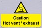 WM16559: Caution Hot vent / exhaust