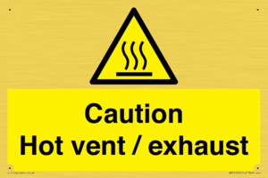 WM16559: Caution Hot vent / exhaust