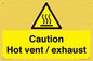 WM16559: Caution Hot vent / exhaust