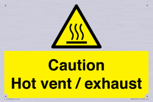 WM16559: Caution Hot vent / exhaust