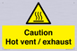 WM16559: Caution Hot vent / exhaust