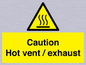 WM16559: Caution Hot vent / exhaust