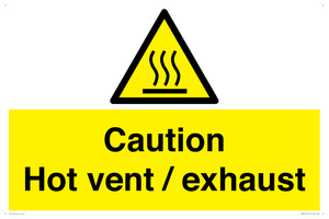 WM16559: Caution Hot vent / exhaust