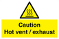 WM16559: Caution Hot vent / exhaust