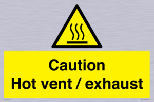 WM16559: Caution Hot vent / exhaust