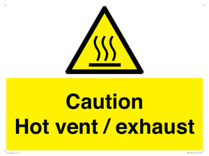 WM16559: Caution Hot vent / exhaust