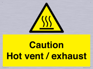 WM16559: Caution Hot vent / exhaust