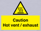 WM16559: Caution Hot vent / exhaust