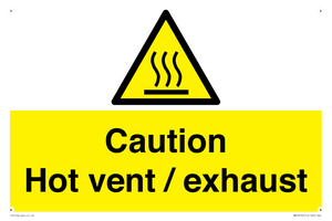 WM16559: Caution Hot vent / exhaust